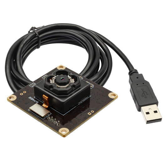 4K 30fps Autofocus Anti-shake USB Camera Module for Raspberry Pi, 3840(H)×2880(V)@15fps Lightburn Camera, 11mp Wide Angle Web Camera for Desktop Computer, Mini-Sized Webcam for Linux, Windows, Android