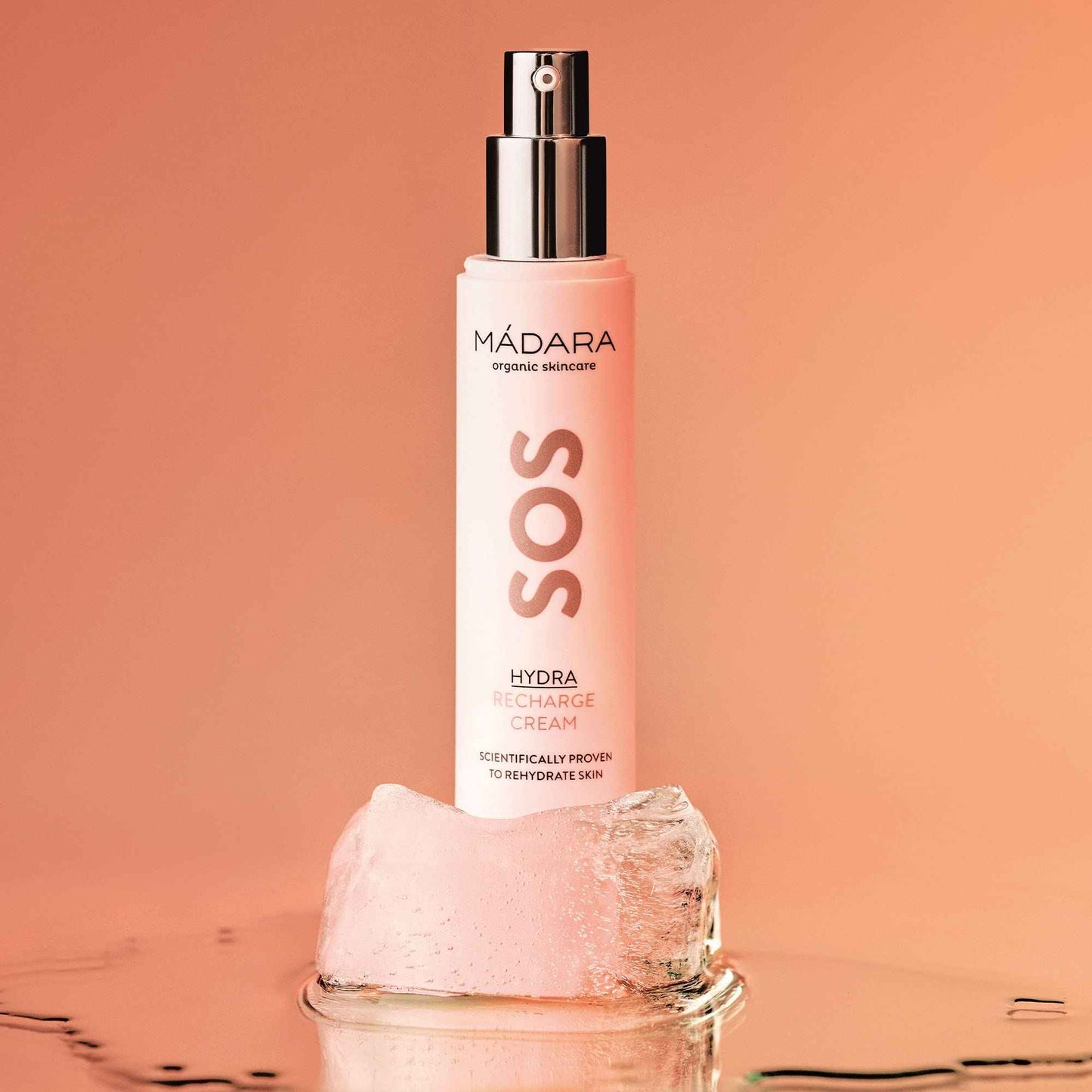 MÁDARA Organic Skincare | SOS Hydra Recharge Cream – 50ml, Intensely hydrating moisturiser with hyaluronic acid and linseed, Dermatologically proven face cream for dry skin, Organic certified