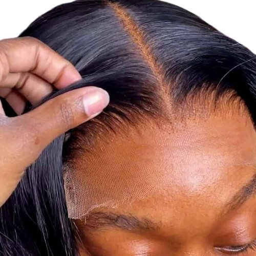 Amesha Hair 6x6 HD Lace Closure Lace Pre-plucked Natural Hairline Straight 0.10mm Ultra-thin Invisible Lace Wig Brazilian Human Hair 14 Inch