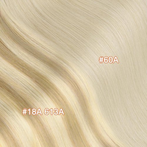 GOO GOO Invisi Edge Clip in Hair Extensions Set, 12inch 85g, 5pcs Injected Seamless PU Clip ins and 2pcs Classical PU Clip insp ins, Virgin Real Human Hair, #60A