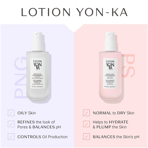 Yon-Ka Lotion PNG Hydrating Face Toner for Oily & Normal Skin | Daily Purifying Mist with Travel Sized PNG Hydrating Face Toner with Essential Oils | Set of 2, 6.76 fl oz and 1.69 fl oz