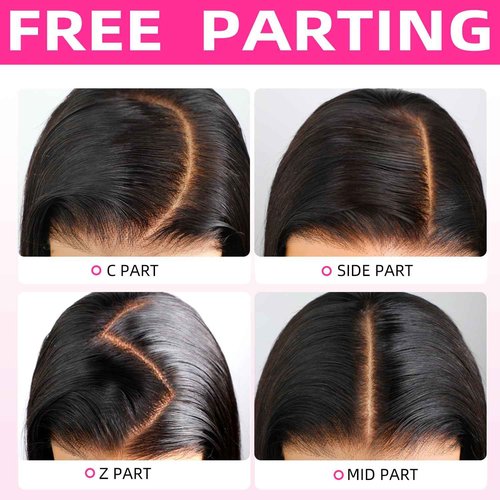 PERISMODA 12A 13x6 Full Lace Frontal Wig Straight Wave Virgin Human Hair Wigs Straight Wave 13x6 HD Lace Front Wigs For Women 180 Density 18 Inch Invisible Bleached Knots Wig