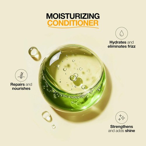 Global Keratin GK Hair Moisturizing Shampoo and Conditioner Set 300ml I Vent Brush (2.5 Inch) Rubber Handle