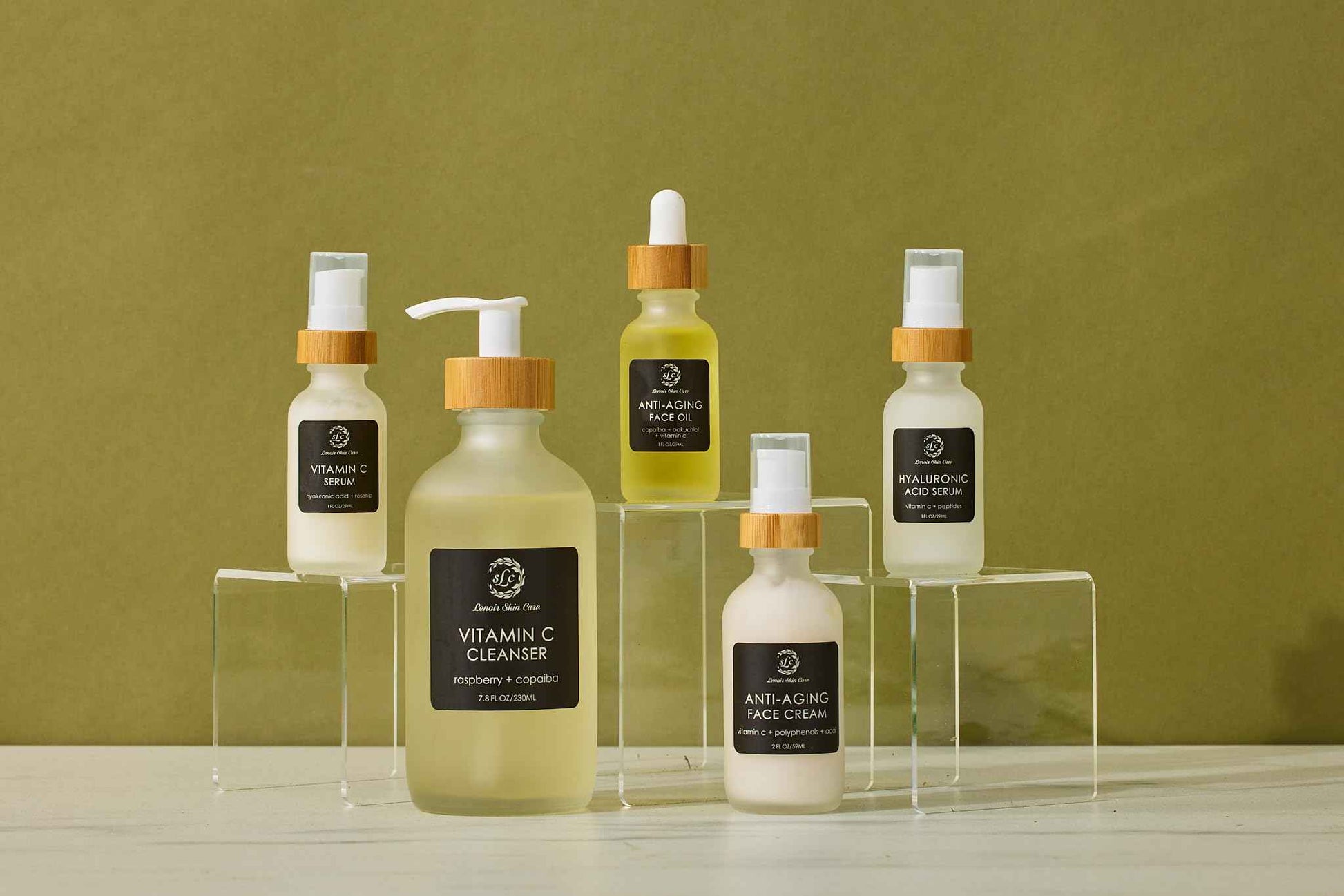 Lenoir Skin Care Vitamin C Face Oil (1 fl.oz/29ml) | Natural, Fragrance-Free Facial Hydration | Clean, Vegan, Cruelty Free Skincare for Men & Women | Luxury Collection