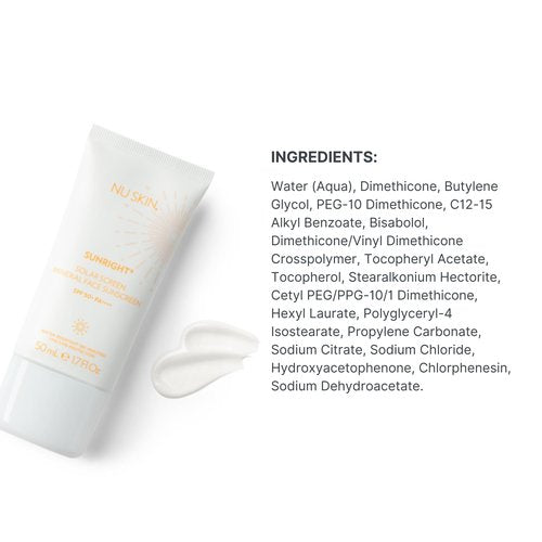 Nu Skin Sunright Solar Sunscreen SPF 50+ | Broad-Spectrum UVA/UVB Protection for Face & Body (50mL) | Water-Resistant for 80 Minutes | Lightweight, Non-Greasy Formula