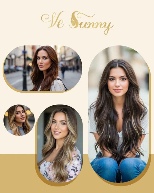 Ve Sunny Tape in Hair Extensions Human Hair 20 Inch Tape in Human Hair Extensions Dark Brown Roots to Golden Blonde Mix Light Blonde Hair Extensions Tape ins Invisible Double Sided Tapes 20Pcs 50g