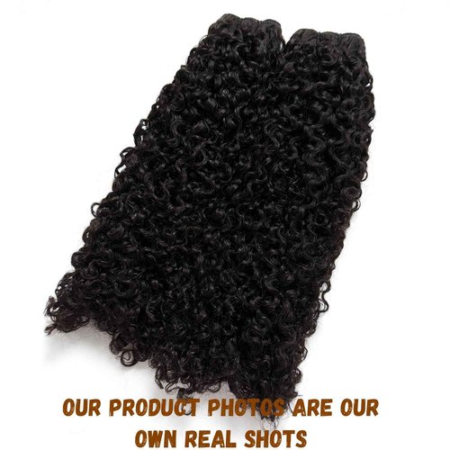 Burmese Bundles Premium Raw 100% Human Hair Water Wave High Rate 15A Unprocessed No Stray Short Hair Extensions Triple Lifespan Excellent Fullness Extra Thick From Top to End Black 26inch