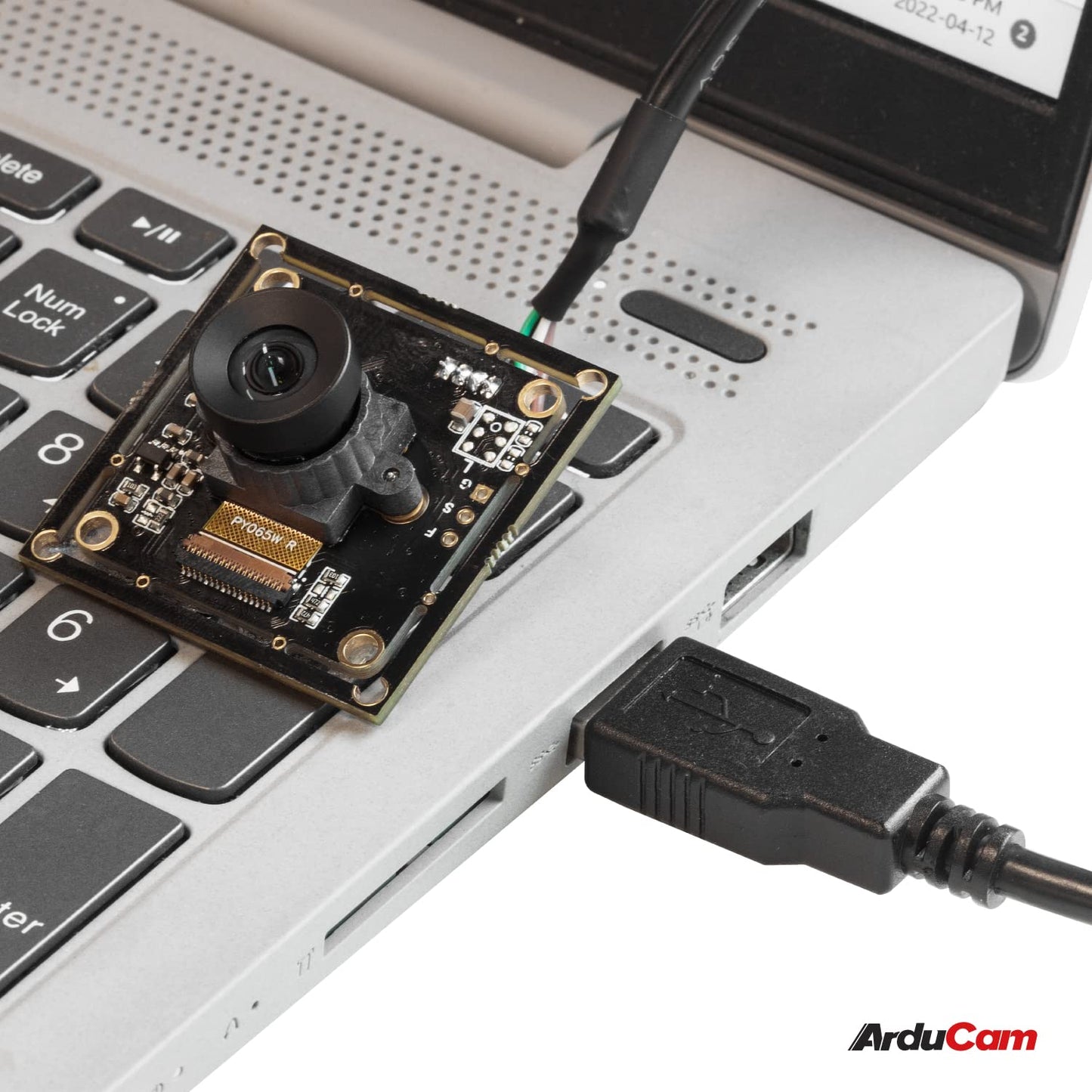 Arducam 100fps Mono Global Shutter USB Camera, 720P OV9281 UVC Webcam Module with Low Distortion M12 Lens Without Microphones, for Computer, Laptop, Android and Raspberry Pi