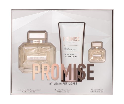 Jennifer Lopez Promise Gift Set 100ml (3.4 Fl Oz) Eau de Parfum, 75ml (2.5 Fl Oz) Body Lotion & 10ml (0.34 Fl Oz) Miniature