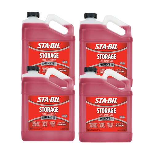 STA-BIL Storage Fuel Stabilizer | Keeps Fuel Fresh for 24 Months, Prevents Corrosion, Gasoline Treatment Additive that Protects System, Gas Stabilizer for Storage, 1 Gallon (4 Pack)