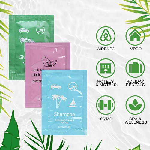 Body Wash Shampoo Conditioner Set Travel 0.28fl Oz,Travel Size Shower Gel Set,Shampoo and Conditioner Travel Bulk,Hotel Supplies Bulk Hygiene Kits for Homeless Guests Hotel (200)