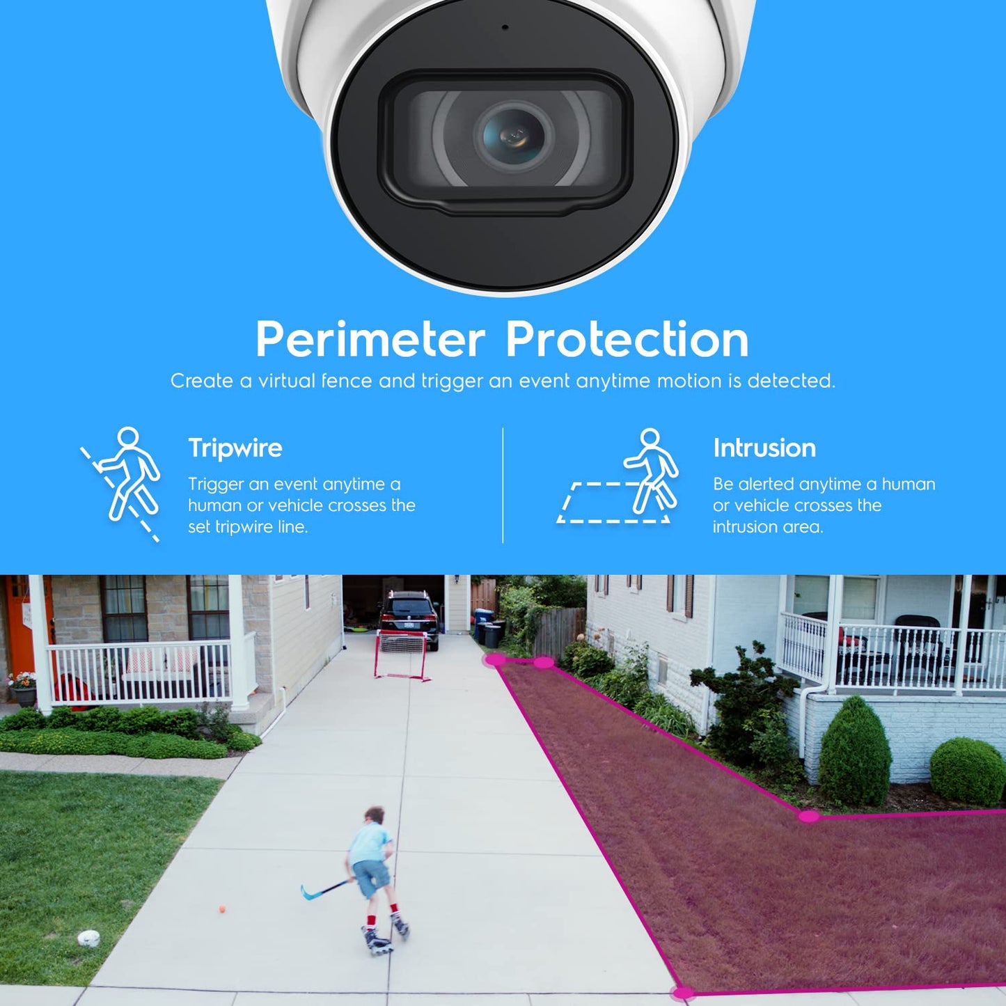 Amcrest 4K POE Security Camera System with 4K 8Ch PoE NVR (4) x 8 Megapixel Turret IP POE Cameras (3840x2160) Pre Installed 2TB Hard Drive NV4108E-IP8M-T2599EW4-2TB