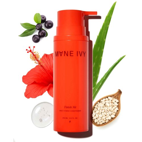 MANE IVY - Finish Me Lightweight Slip Conditioner - Sulfate-Free Moisture & Detangler - Hibiscus & Passionfruit Oil Blend - Lightweight Formula for All Hair Types