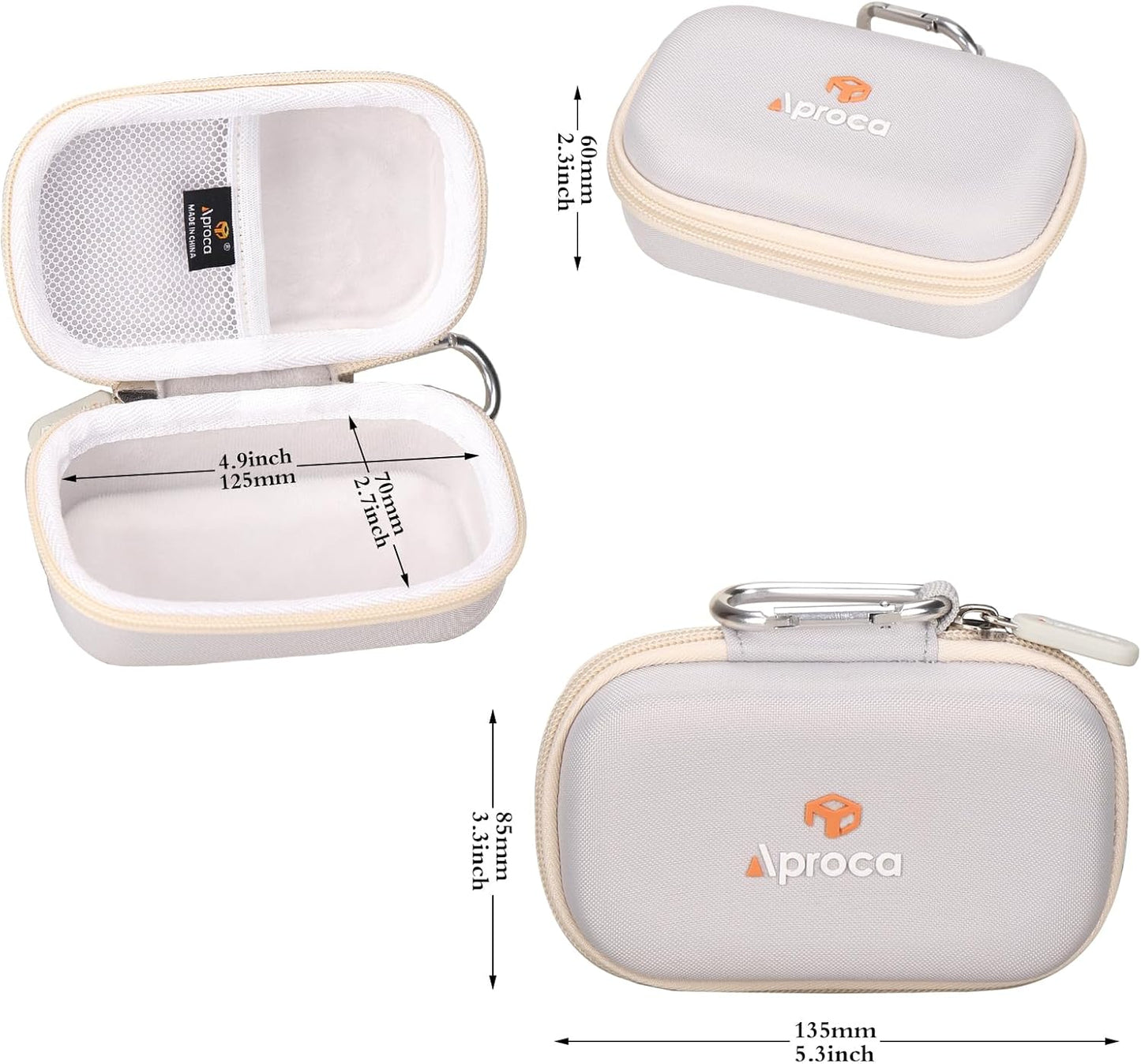 Aproca Black Portable Hard Storage Case, for Logitech G305 Lightspeed Wireless Gaming Mouse
