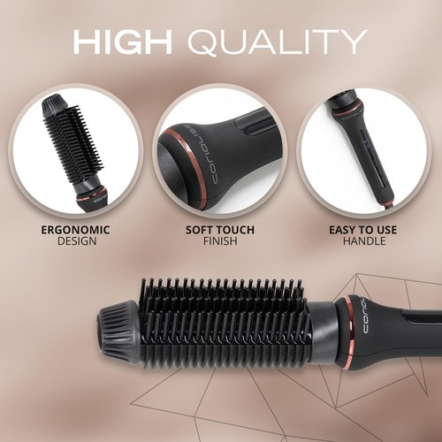 Corioliss Electric Hair Straightening Brush Hot Brush Antifrizz Temperature Control 80º to 210º Ionic Ceramic Automatic Switch Off