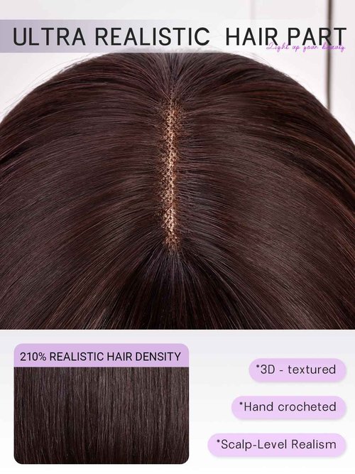 MURAME Bob Wig Human Hair 210% Density Bob Wig with Bangs 100% Human Hair Wigs for Black Women Pre-Bleached Glueless Straight Bob Wigs(12Inch)