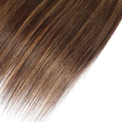 Habiliana Bundles Human Hair 22 24 26 Inch Straight Wave P4/27 Human Hair Bundles 11A Unprocessed Brazilian Virgin Quick Weave Hair Extensions for Black Women
