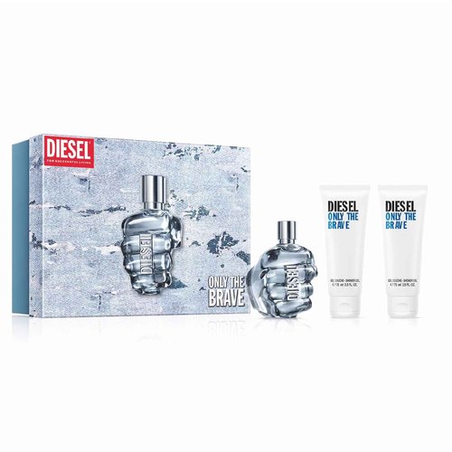 DIESEL Only The Brave - Fragrance Gift Set for Men - Includes Eau de Toilette 4.2 Fl Oz & 2x Shower Gels 2.5 Fl Oz