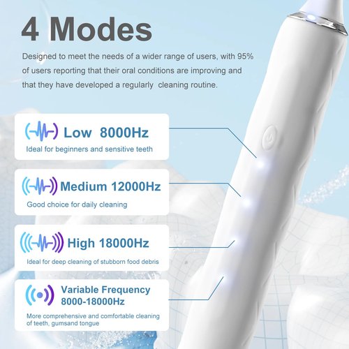 Electric Flosser for Teeth: with 4 Speeds and 50 Replacement Heads Instead of Water Floss and Floss Picks as Gum Stimulator,Tongue Cleaner,Dental Tools for Adults & Kids