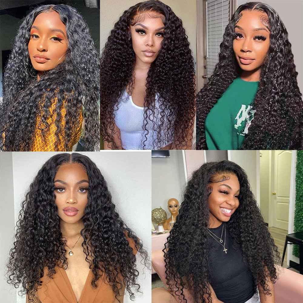 18 18 18 Inch Water Wave Bundles Human Hair 100% Unprocessed Curly Brazilian Virgin Hair Wet And Wavy 3 Bundles Human Hair Natural Black