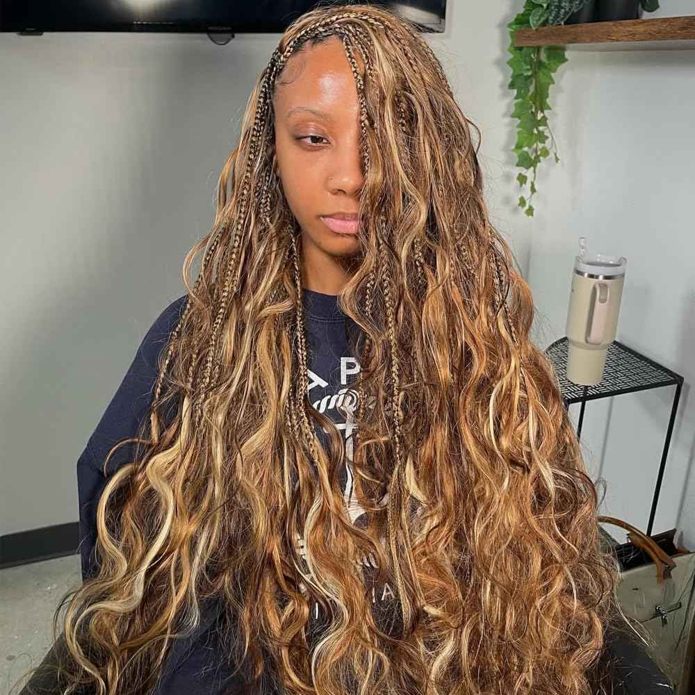 Human Braiding Hair for Boho Braids 1 Bundles/100g P4/27 Body Wave Bulk Human Hair for Braiding Virgin Ombre Braiding Hair Extensions Body Wave Human Boho Braiding Hair Bundles (20 Inch)