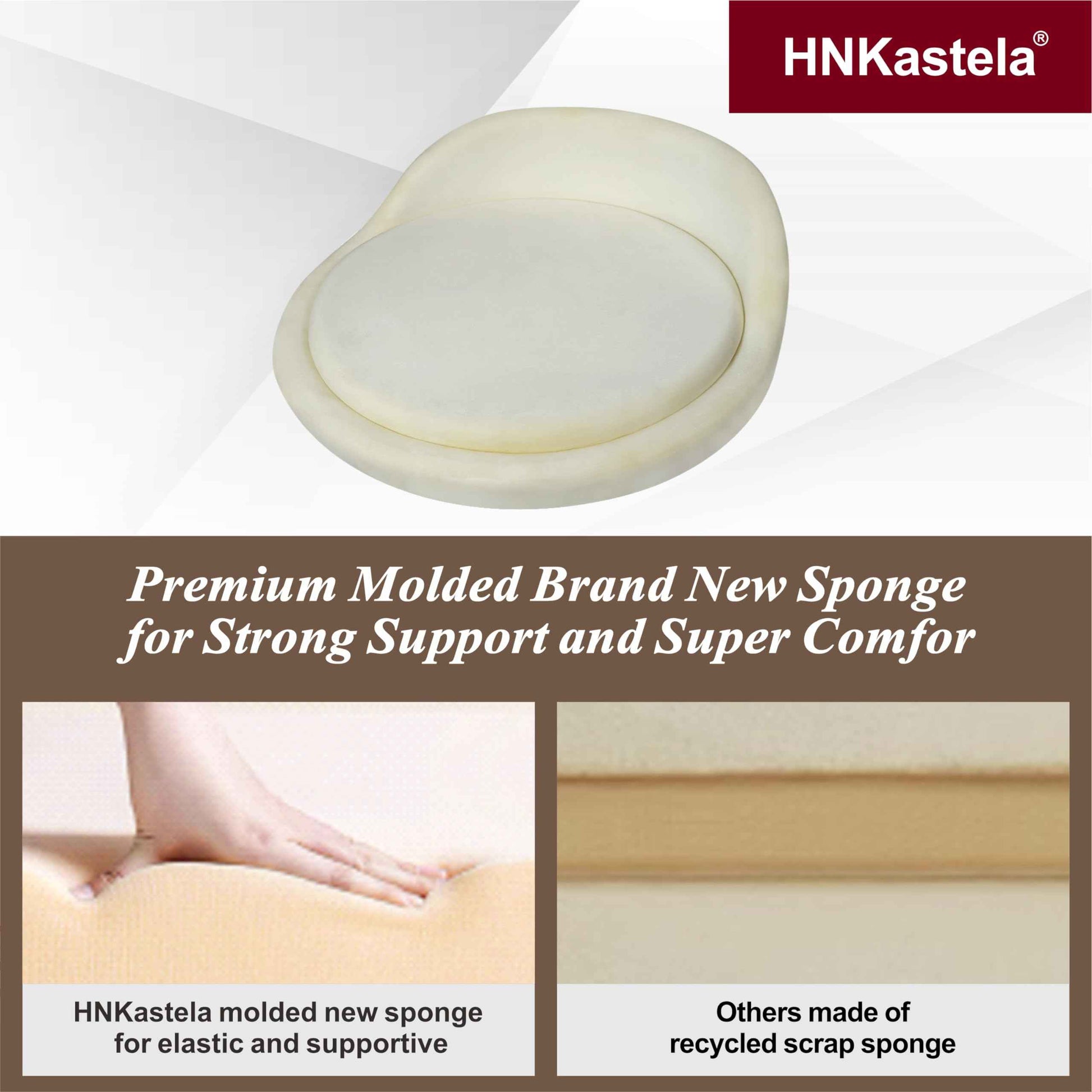 HNKastela Rolling Shop Stool with Back Support - Height Adjustable Stool with Wheels Heavy Duty for Salon Spa Tattoo Esthetician Kitchen