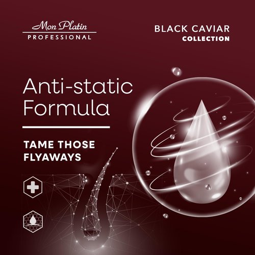 Mon Platin Professional Black Caviar Volumizing Hair Mask for Fine, Thin, and Fragile Hair - Enriched with Black Caviar, Deep Conditioning, SLS/Salt-Free, 500ml