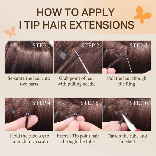 DOORES I Tips Hair Extensions Real Human Hair,18 Inch 100g 100s Itip Human Hair Extensions,Dark Brown I Tip Hair Extensions Natural Smooth Hair