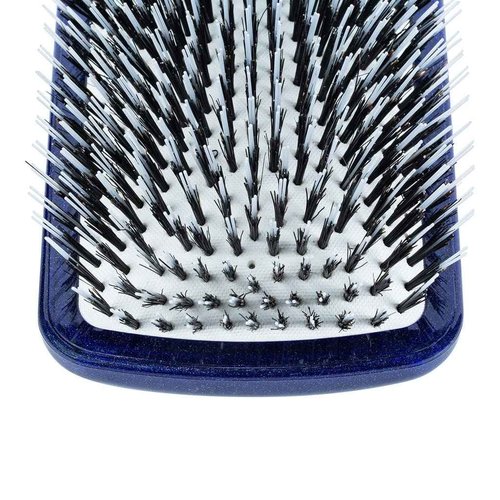 ACCA KAPPA Top Plastic Hair Extension Paddle Brush Mixed Boar and Nylon Bristles Detangling Tool