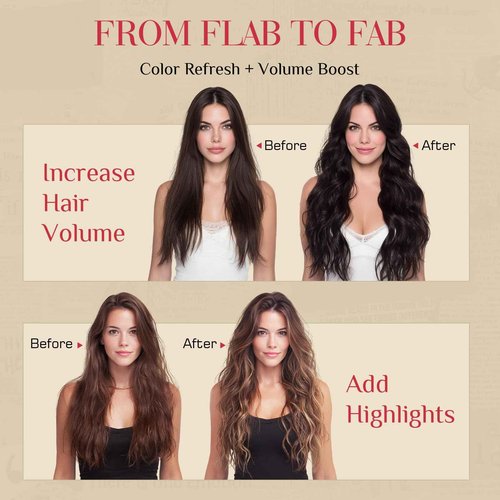 Rich Choices Real Human Hair Clip In Extensions-6 Pcs Single Clip Design-100% Remy Hairs Invisible Clip in Extensions for Thin Hair-Seamless Hairpieces for Women/Men-20 Inches #1Jet Black