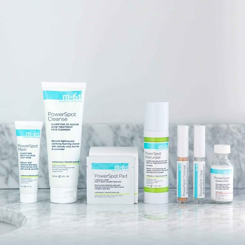 m-61 PowerSpot Moisturizer | Clarifying Oil-Free Moisturizer With Salicylic Acid, Tea Tree, Witch Hazel, and Cucumber. For Oily, Combination, and Blemish-Prone Skin - 1.7 Fl Oz