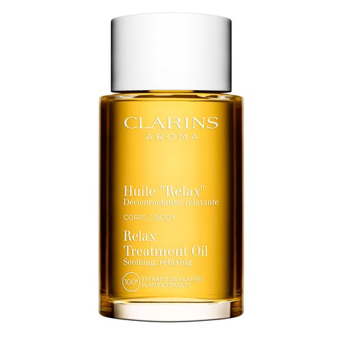 CLARINS Relax Body Treatment Oil | Relaxes, Moisturizes and Soothes Aching Muscles | Relieves Stress and Fatigue | Nourished & Comfortable Skin After The First Use* | Natural 100% Plant Extracts
