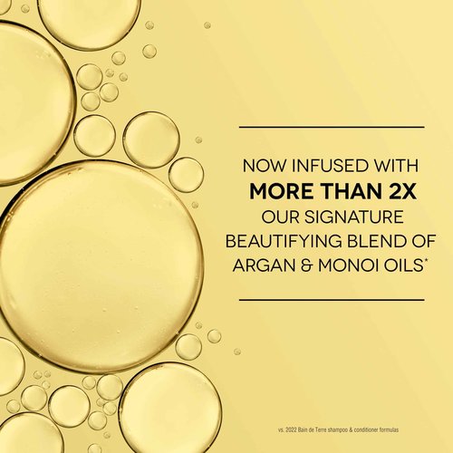 Bain de Terre Ultra Hydrating Shampoo and Conditioner Set & Shine Serum | Coconut Papaya | Hydrates Overly Dry | Damaged Hair | Paraben Free | Color-Safe | 33.8 Fl Oz