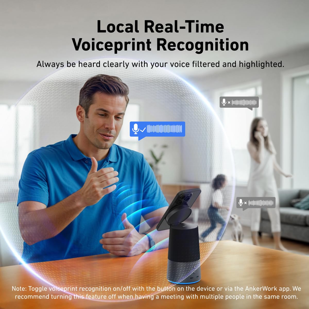 Anker PowerConf C200 & AnkerWork S600 All-in-One Speakerphone, Bluetooth Speaker with Microphone, Qi2 15W Wireless Charging, AI Noise Cancelling, 70° Adjustable Magnetic Phone Stand, 360° Sound