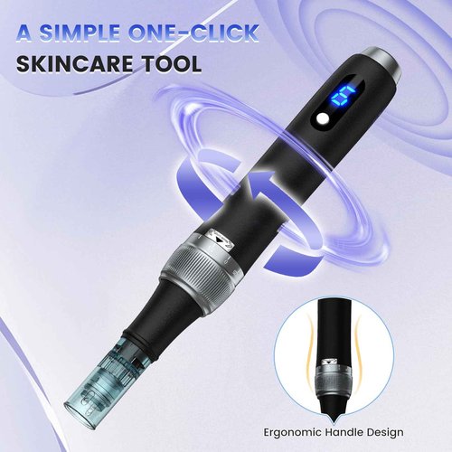 Derma Roller for Home Use,0.25 mm Derma Roller Microneedling Pen - Microneedles Roller for Women Men Tools