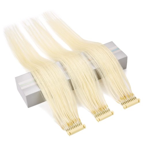 6D First Generation Hair Piece, 100% Real Natural Hair Extensions, Can Perm and Dye Hair No Tangling, Ten Bunches in a Row (20Inch, #60）