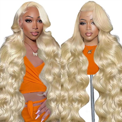 FASLEI 613 13x6 Lace Front Wig Human Hair 24 Inch Body Wave Lace Front Wigs Human Hair Pre Plucked 200 Density HD Lace Frontal Human Hair Wigs 613 Blonde Wig Human Hair With Baby Hair