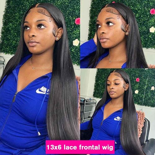 Knosps 30 Inch 13x6 Lace Front Wigs Human Hair Pre Plucked Straight HD Lace Front Wigs Human Hair 180 Density 13x6 Frontal Wigs with Baby Hair Straight Glueless Wigs Human Hair for Women