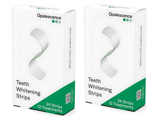 Opalescence Teeth Whitening Strips (24 Treatments) Hydrogen Peroxide Formula 10% – Enamel Safe – Comfortable Slip Free - Teeth Bleaching - Sensitivity Free - Plus Toothbrush- 6050-2T