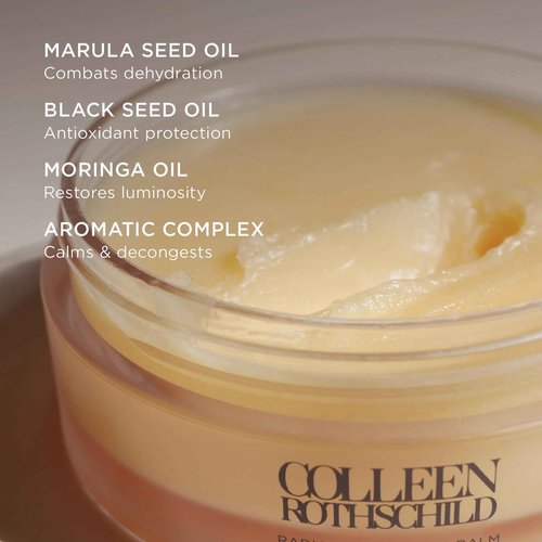 COLLEEN ROTHSCHILD Jumbo Radiant Cleansing Balm | Deeply Cleanses, Soothes, Removes Makeup & Impurities | Restores Luminosity | Calms & Decongests | Combats Dehydration (6.8 fl oz)