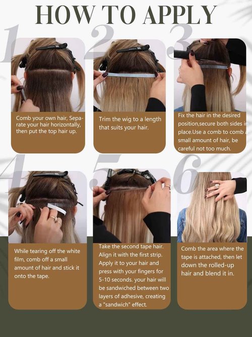 Loxxy Tape in Human Hair Extensions, One Piece Lustrous Sheen DIY Long Weft Tape in Hair Extensions Human Hair, Light Brown with Platinum Blonde, 22 Inch 60G Weft Width 31.5" (80cm)