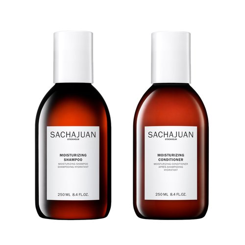 SACHAJUAN Moisturizing Shampoo and Conditioner Set | Ocean Silk Technology & Argan Oil for Deep Hydration | Repair Dry Damaged Hair & Control Frizz | Vegan & Paraben-Free | Set of 2 (8.4 oz)