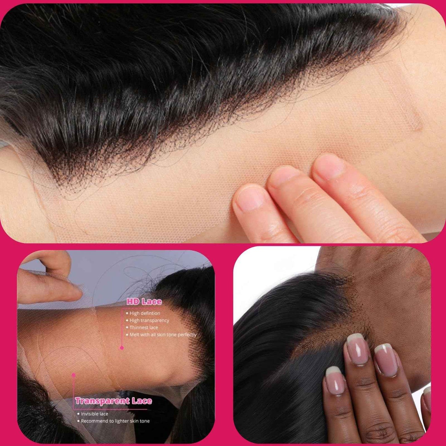 2x6 Closure, Straight Human Hair Hd Lace Closure Invisible Skinlike 2 by 6 Hd Lace Middle part Bleached Knot Pre-Plucked Natural Hairline 18 Inch 2 6 Frontal Hd Closure Natural Black 18inch