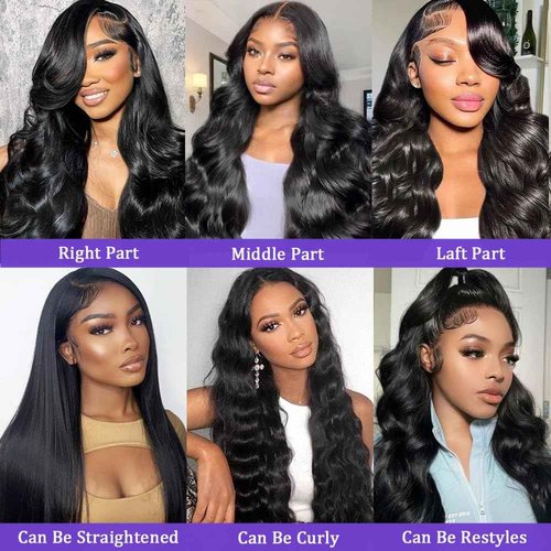 Redice Human Hair Wigs for Women - HD Transparent Lace Front Wigs, 200% Density, Glueless, Body Wave, Pre Plucked with Baby Hair, 26 Inch