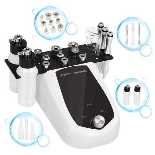 Diamond Micro-Derma-Dermabrasion Machine, 3 IN 1 Dermabrasion Facial Machine 0-68cmHg Suction Power, Professional Diamond Glow Facial Machine with Spray Kit, Home Use Facial Skin Care Equipment