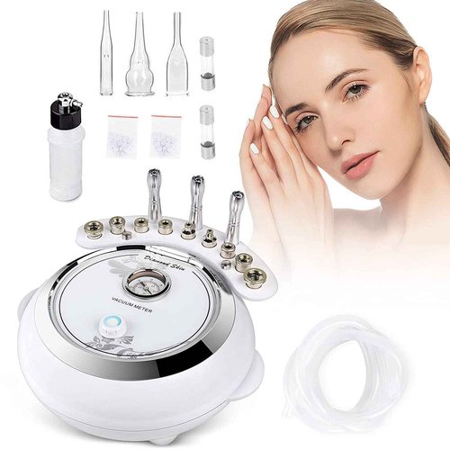AIMENGXI 3 in 1 Diamond Microdermabrasion Machine, Professional Beauty Facial Care Equipment Microdermabrasion Device with Vacuum Spray Skin Care for Salon Personal Home Use,108a