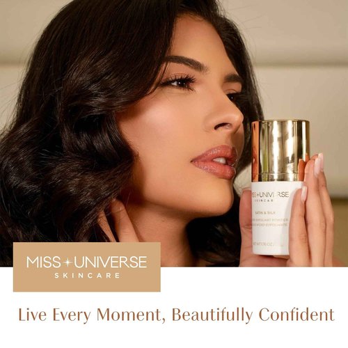 Miss Universe Skincare Satin and Silk Exfoliating Cleanser 1.76 oz, Hydrating Facial Cleanser for Women and MenFacial Skin Care Product with Bamboo Beads, Exfoliating Face Wash for Women and Men