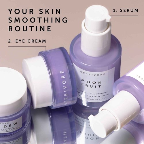 HERBIVORE Bakuchiol Retinol Alternative Moon Fruit Face Serum EXTRA STRENGTH – 1% Bakuchiol + Peptides, Smooths Skin, Reduces Fine Lines & Wrinkles, Plant-based, Vegan, Cruelty-free, 30mL / 1 oz