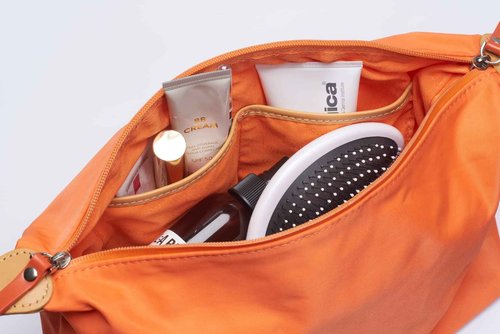 SWIMS Necessaire Lightweight Shave and Toiletry Bag, Dopp Kit, Bathroom Bag for Travel - Orange