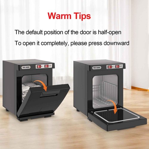 Hot Towel Warmer, 5L Towel Warmer Cabinet, Mini All-Around Fast Heating Machine with Stainless Steel Racks, Professional Towel Heater for Spa, Salon, Beauty, Barber, Massage, Gym, Home, Black